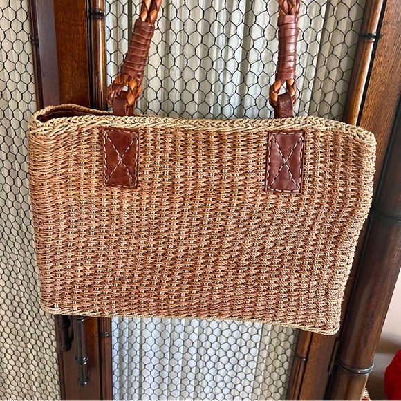 Vintage Inge Sport Rattan Woven Shoulder Bag - Picture 2 of 9